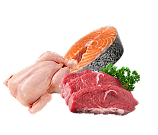 Chicken, fish & meats
