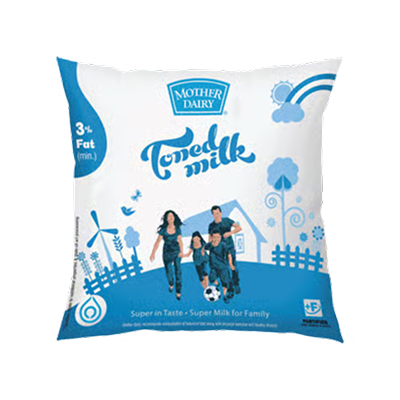 Mother dairy toned milk